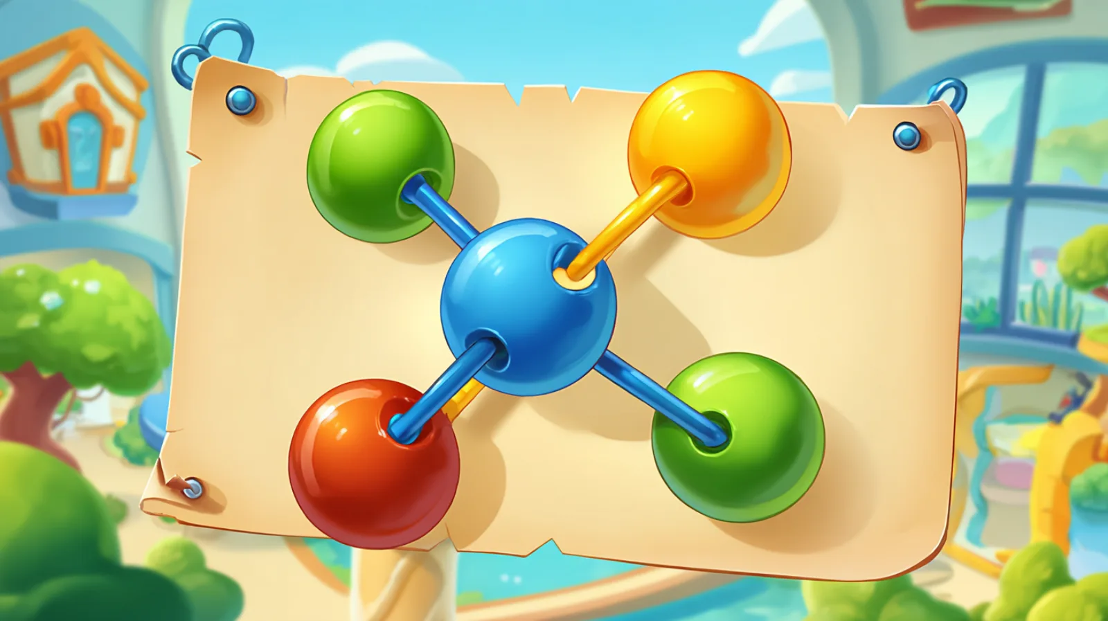 An interconnected network graphic representing the full support ecosystem around a child