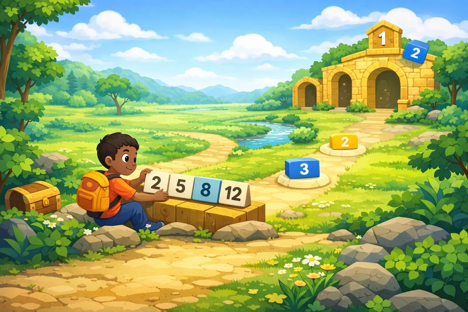 WLearn math level screen